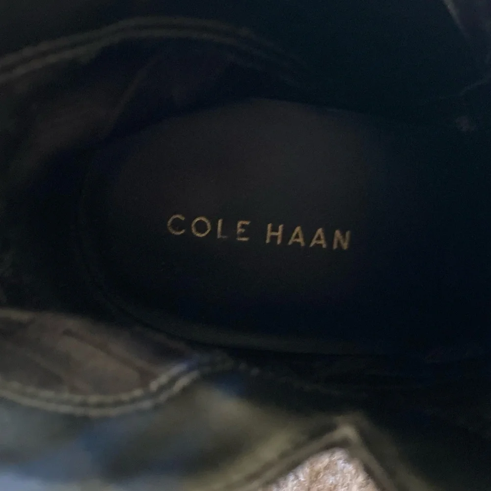 Cole Haan “Elyse” black suede bootie. Size 9.